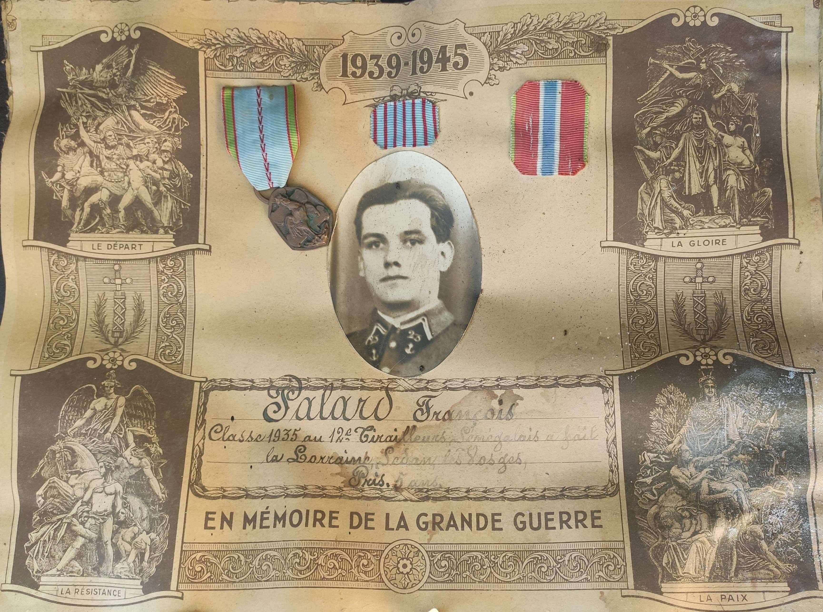 Certificat Paul-François PALARD